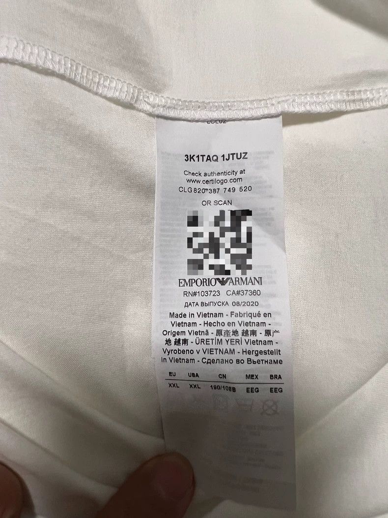 Emporio Armani Emporio Armani Men's Casual Short Sleeve T-Shirt Size US XXL / EU 58 / 5 - 7 Thumbnail