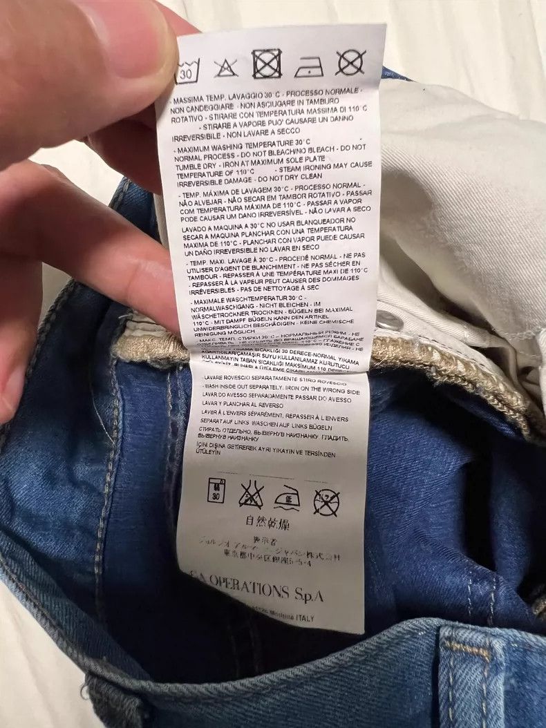 Emporio Armani Armani Jeans Men's Blue Distressed Long Pants Size US 31 - 8 Thumbnail