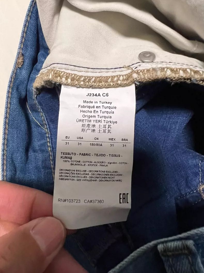 Emporio Armani Armani Jeans Men's Blue Distressed Long Pants Size US 31 - 7 Thumbnail