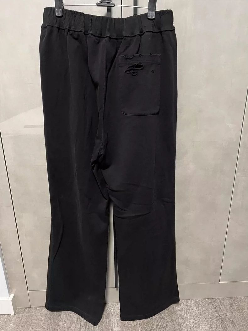 Japanese Brand Casual Distressed Black Pants for Men Size US 36 / EU 52 - 2 Thumbnail