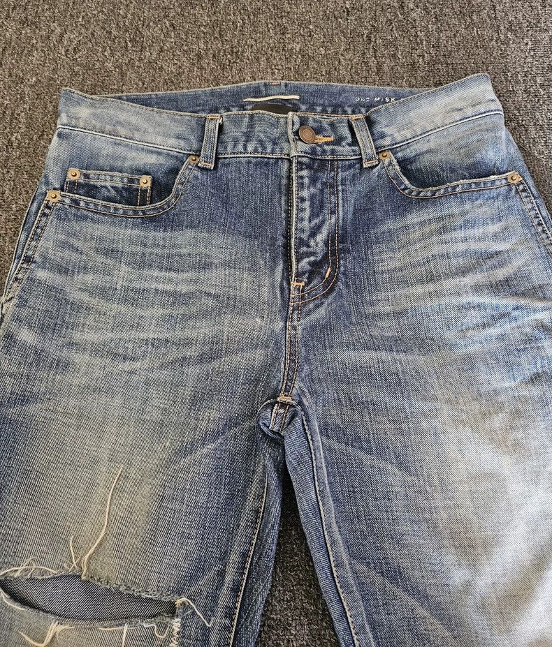 Saint Laurent Paris Saint Laurent Distressed Denim Pants Size 28 Size US 28 / EU 44 - 2 Thumbnail