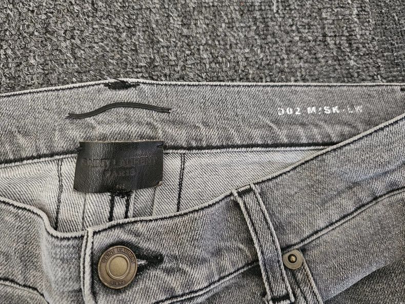 Saint Laurent Paris Saint Laurent Gray D02 Denim Pants Size US 30 / EU 46 - 3 Thumbnail