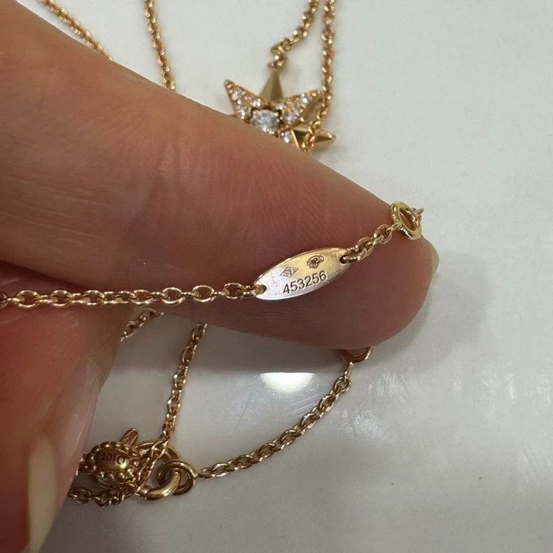 Dior Dior Rose Gold Star Pendant Necklace Size ONE SIZE - 5 Thumbnail