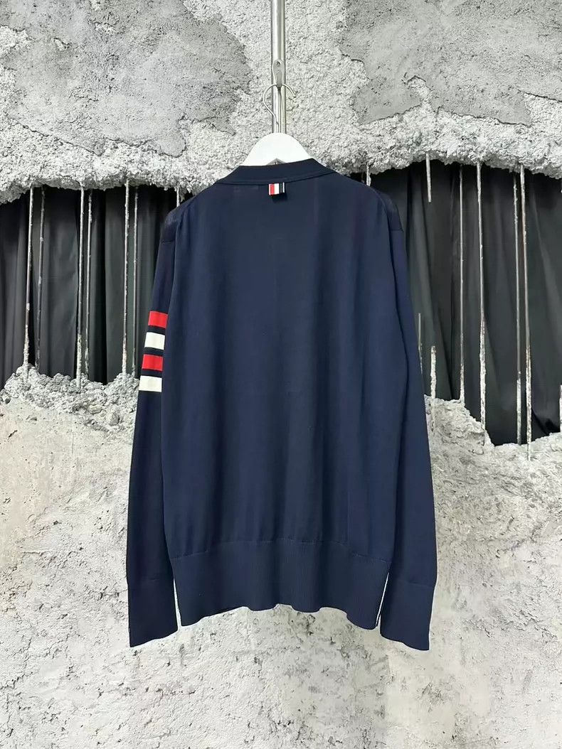 Thom Browne Thom Browne Wool Cardigan with Stripes Size US S / EU 44-46 / 1 - 2 Thumbnail