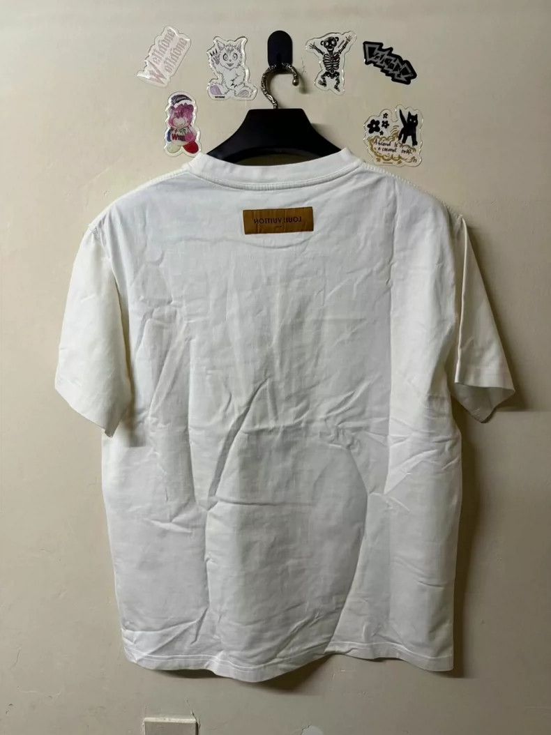 Louis Vuitton Louis Vuitton White Short Sleeve Shirt Size US L / EU 52-54 / 3 - 2 Thumbnail