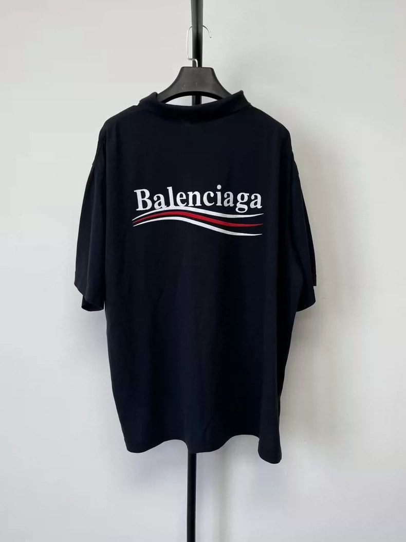 Balenciaga Balenciaga Men's Short Sleeve Polo Shirt Black Size US M / EU 48-50 / 2 - 2 Thumbnail