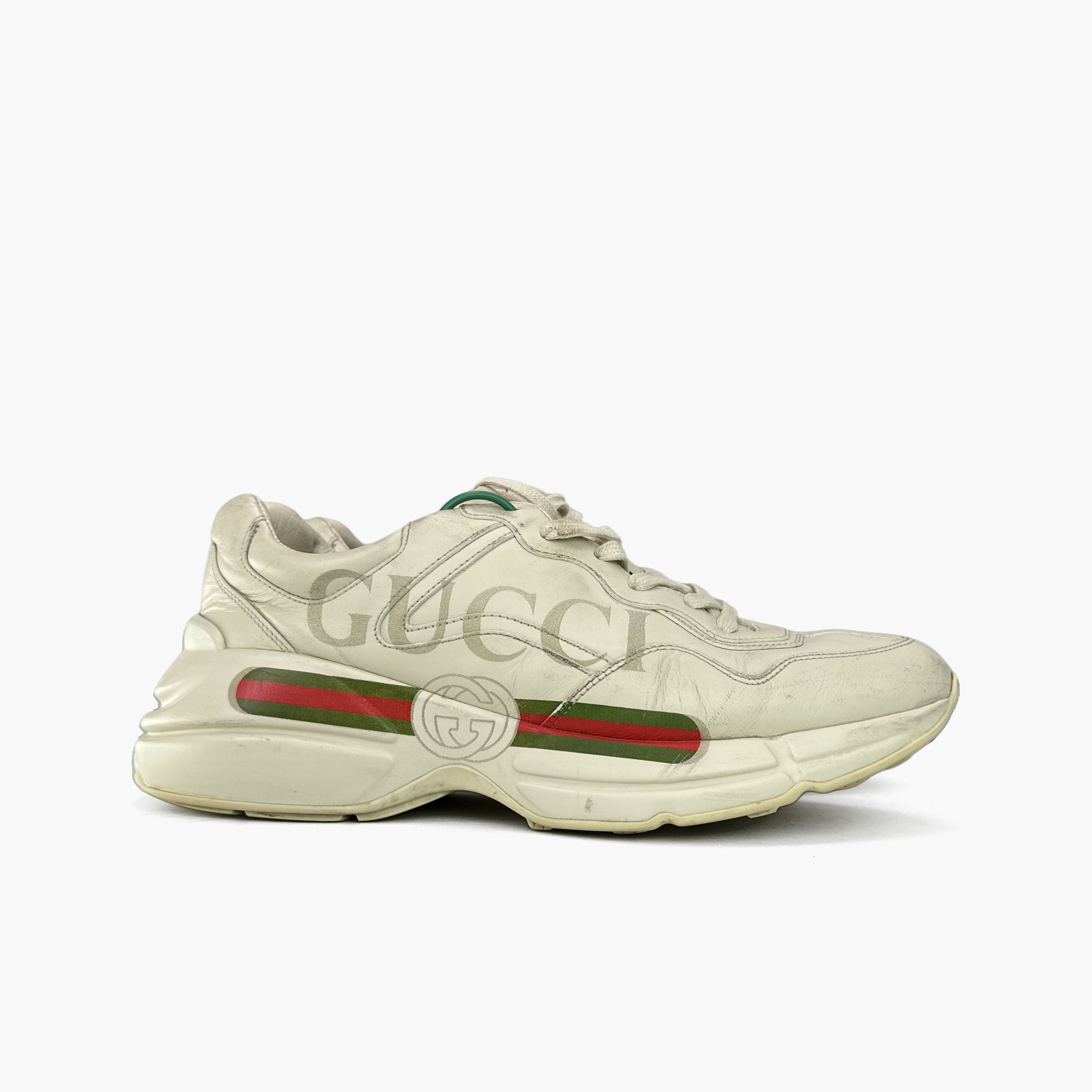 Gucci Gucci Rhyton Logo Low-Top Sneakers for Men Size US 9 / EU 42 - 6 Thumbnail
