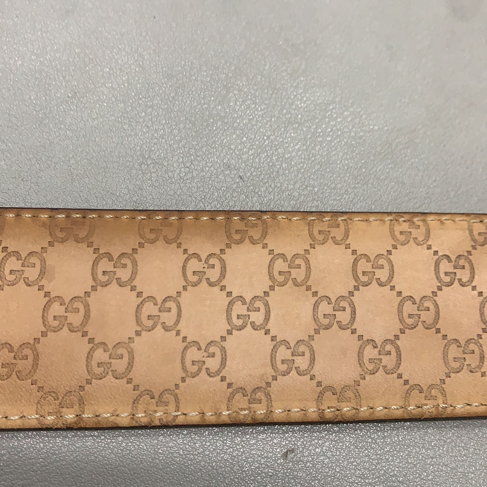 Gucci Gucci Leather Belt with Metal Buckle Size ONE SIZE - 5 Thumbnail