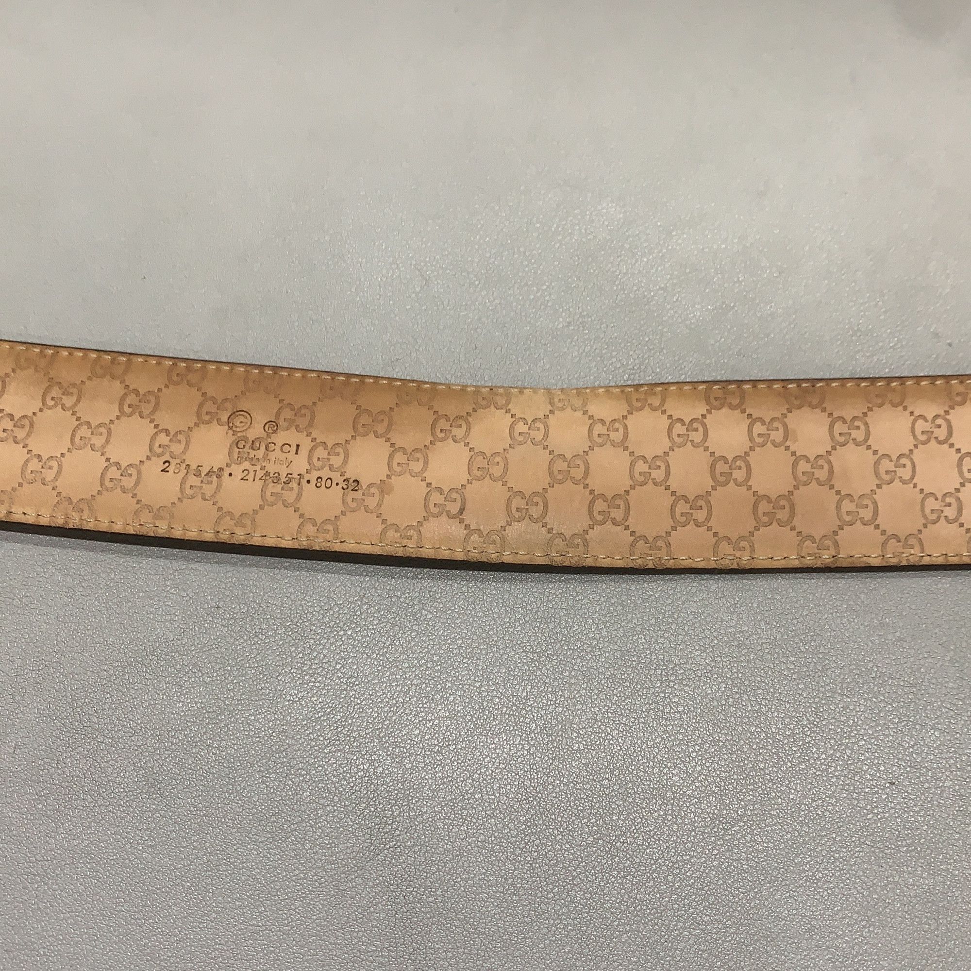Gucci Gucci Leather Belt with Metal Buckle Size ONE SIZE - 4 Thumbnail