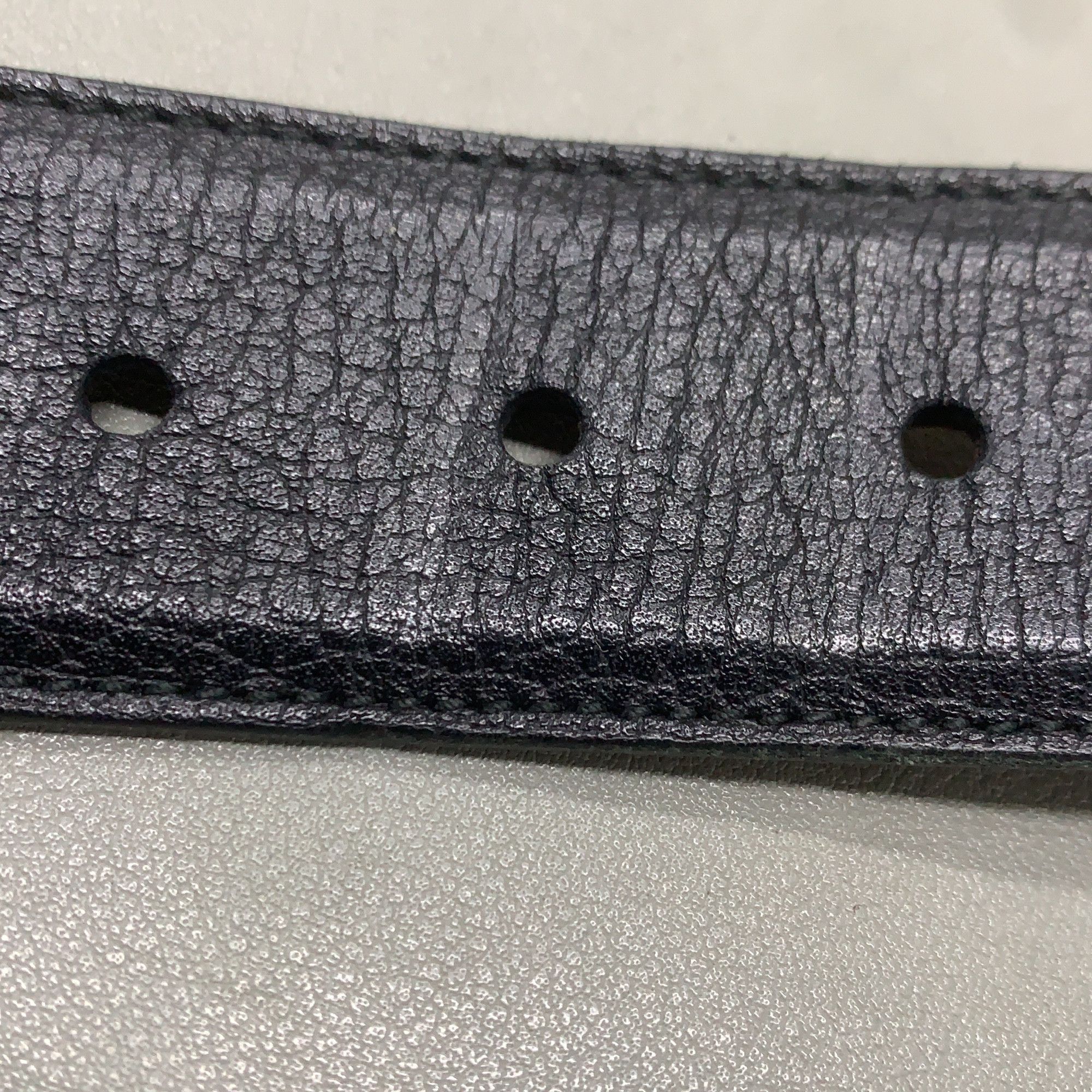 Gucci Gucci Leather Belt with Metal Buckle Size ONE SIZE - 6 Thumbnail