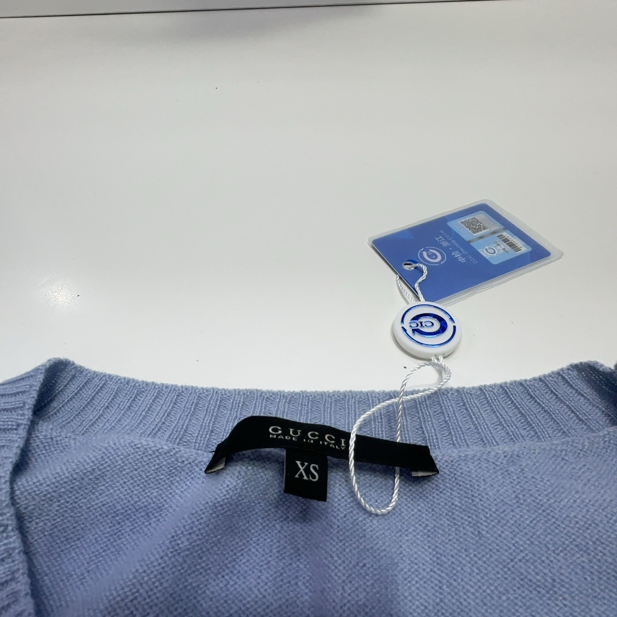 Gucci Gucci Simple Knit Sweater in Light Blue Size US XS / EU 42 / 0 - 7 Thumbnail