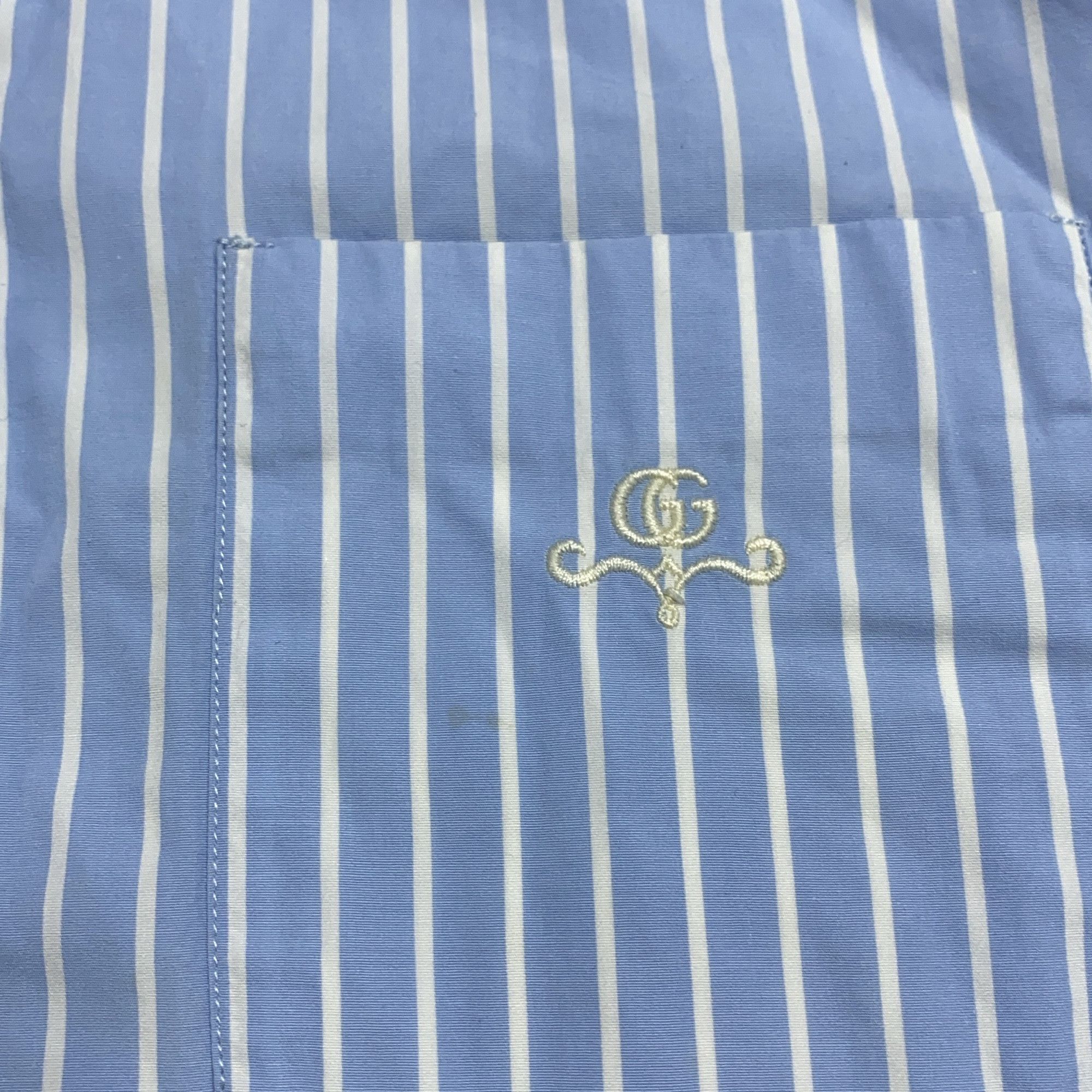 Gucci Gucci Vintage Striped Long Sleeve Shirt Size US M / EU 48-50 / 2 - 9 Thumbnail