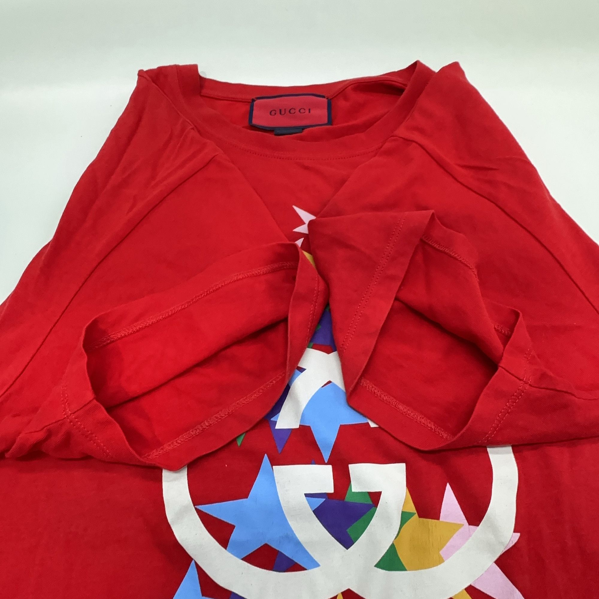 Gucci Gucci SS21 Star Print Red T-Shirt Size US M / EU 48-50 / 2 - 3 Thumbnail