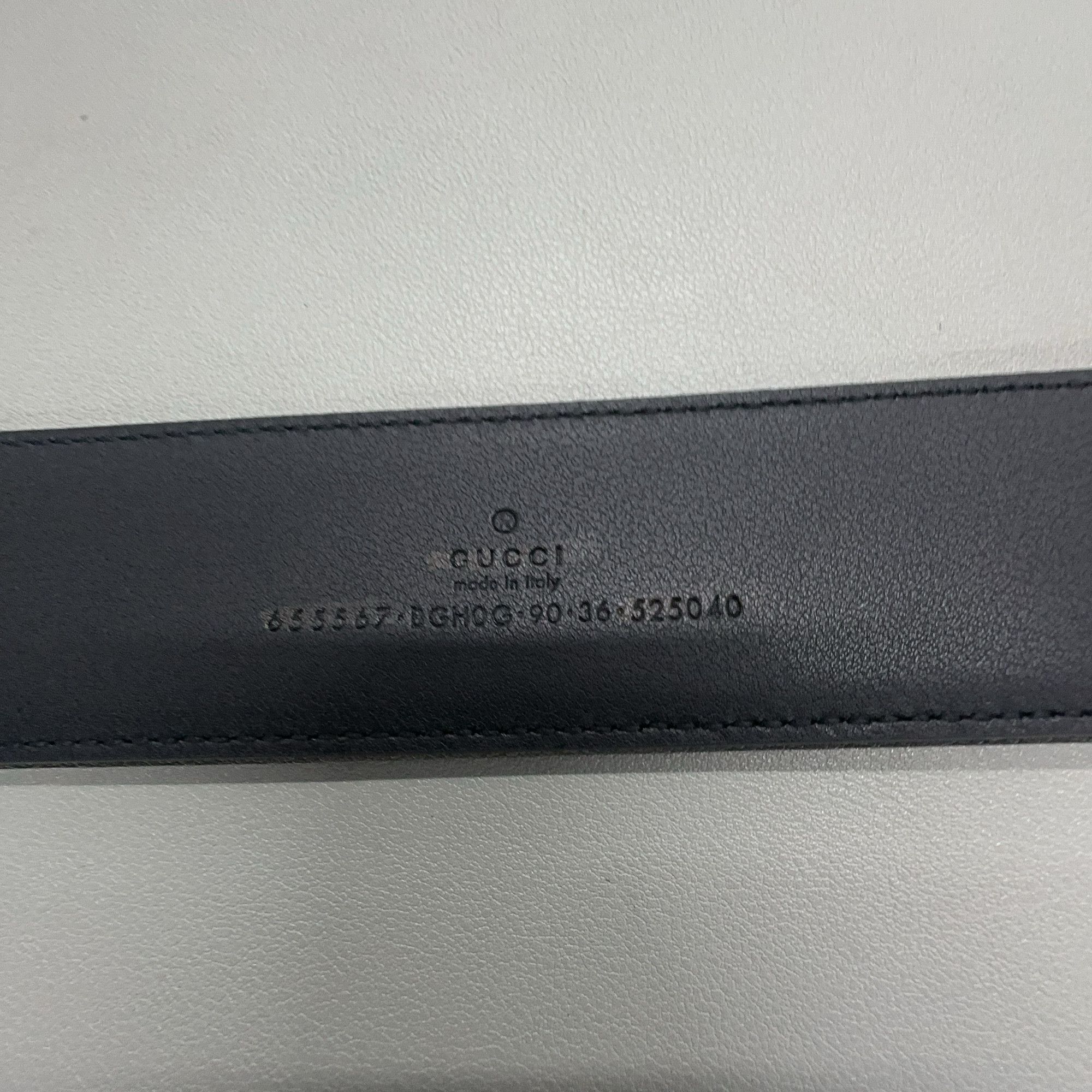 Gucci Gucci Gold G Buckle Leather Belt Size ONE SIZE - 7 Thumbnail