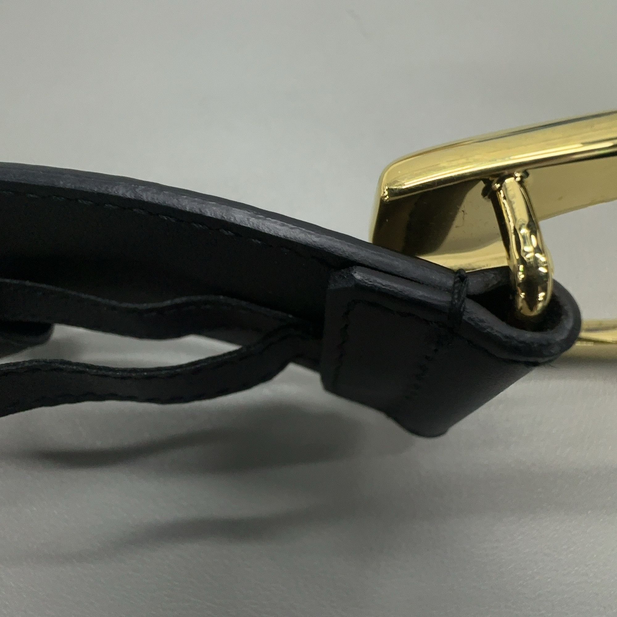 Gucci Gucci Gold G Buckle Leather Belt Size ONE SIZE - 9 Thumbnail