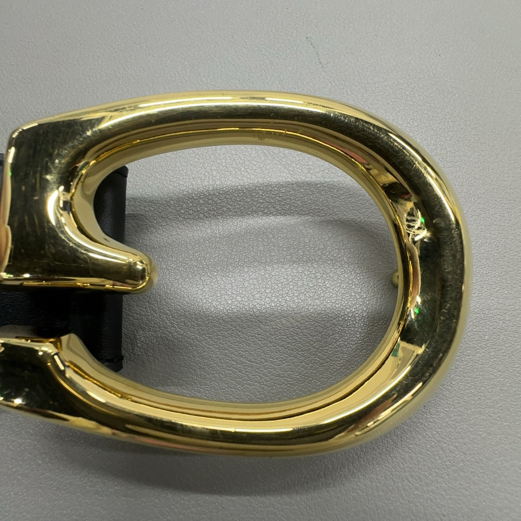 Gucci Gucci Gold G Buckle Leather Belt Size ONE SIZE - 8 Thumbnail
