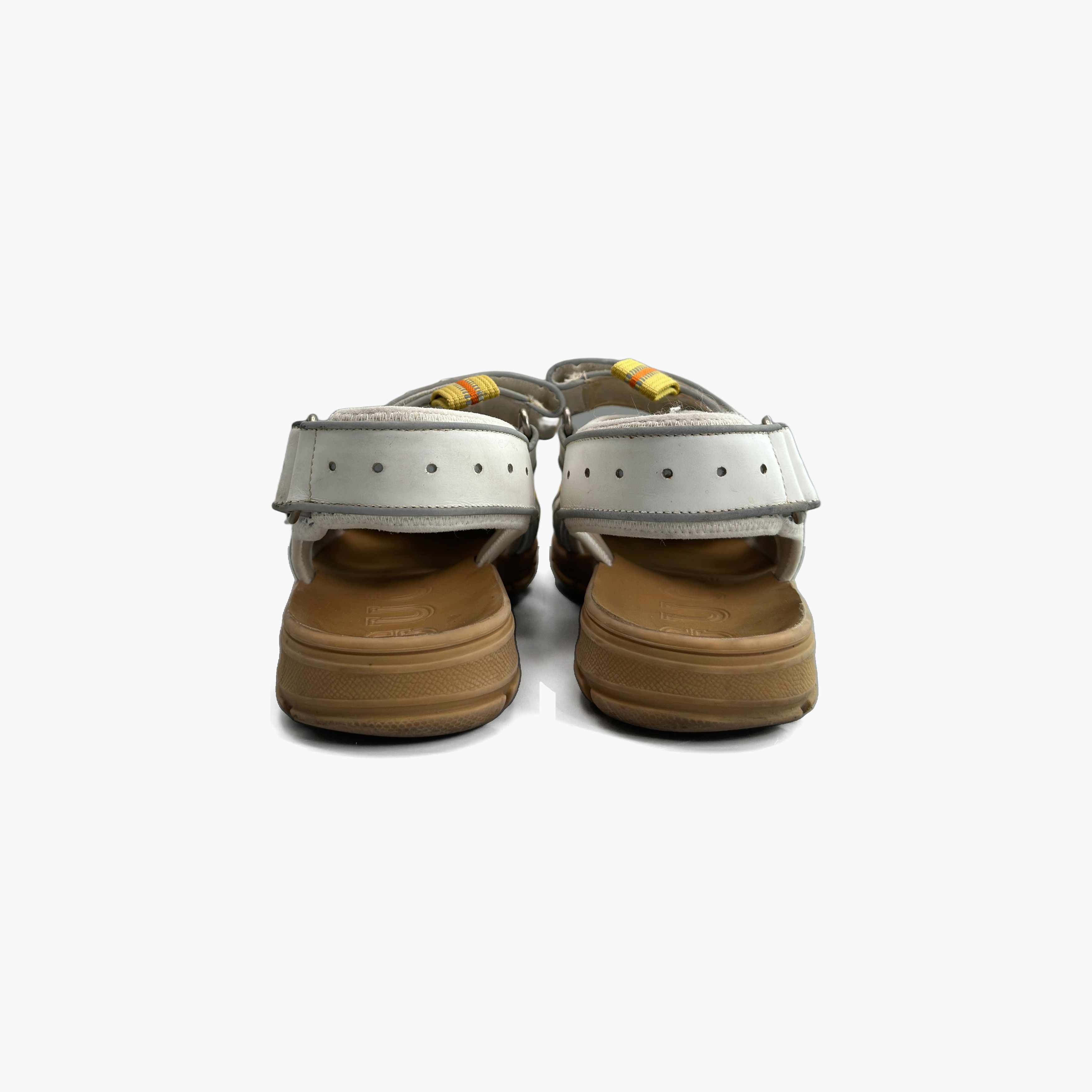 Gucci Gucci Leather Velcro Sandals Silver White Size US 7.5 / EU 40-41 - 10 Thumbnail