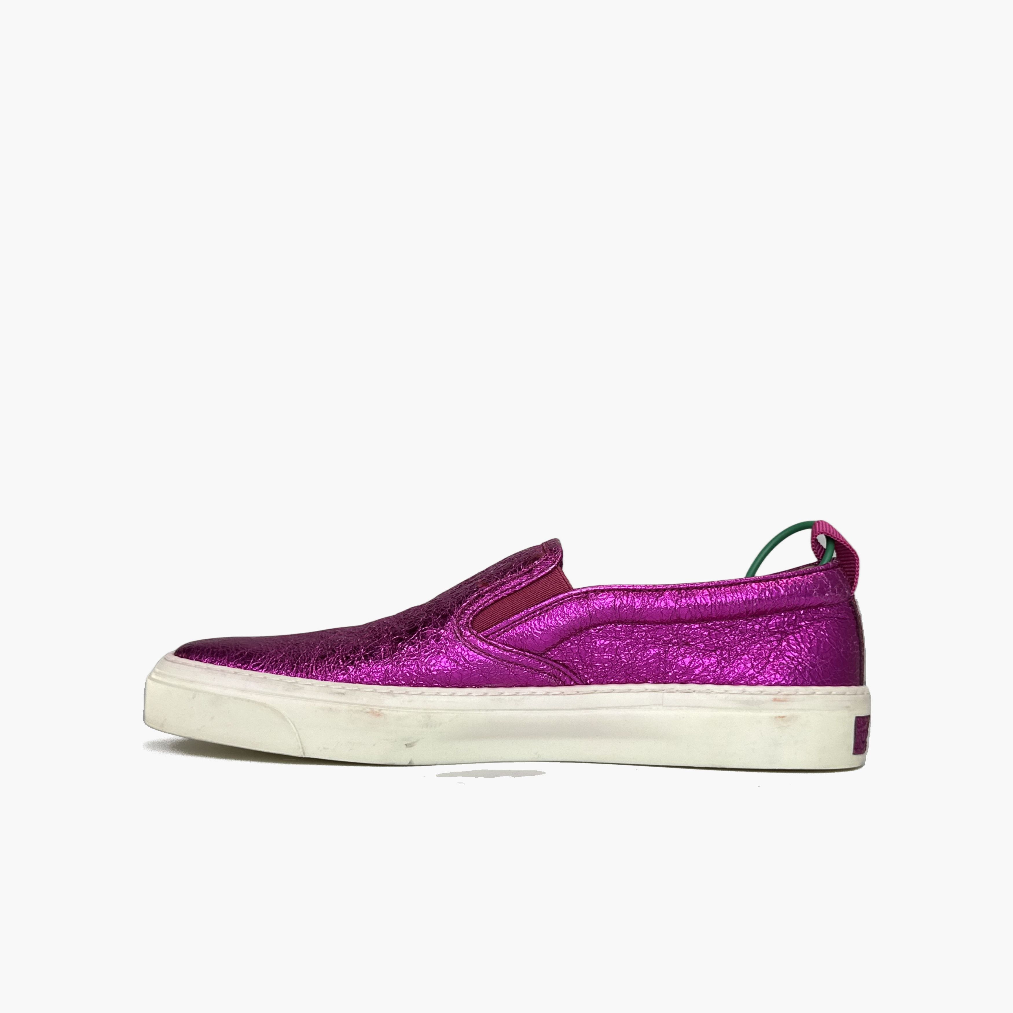 Gucci Gucci Fashion Leather Slip-On Shoes Plum Color Size US 6.5 / EU 39-40 - 4 Thumbnail