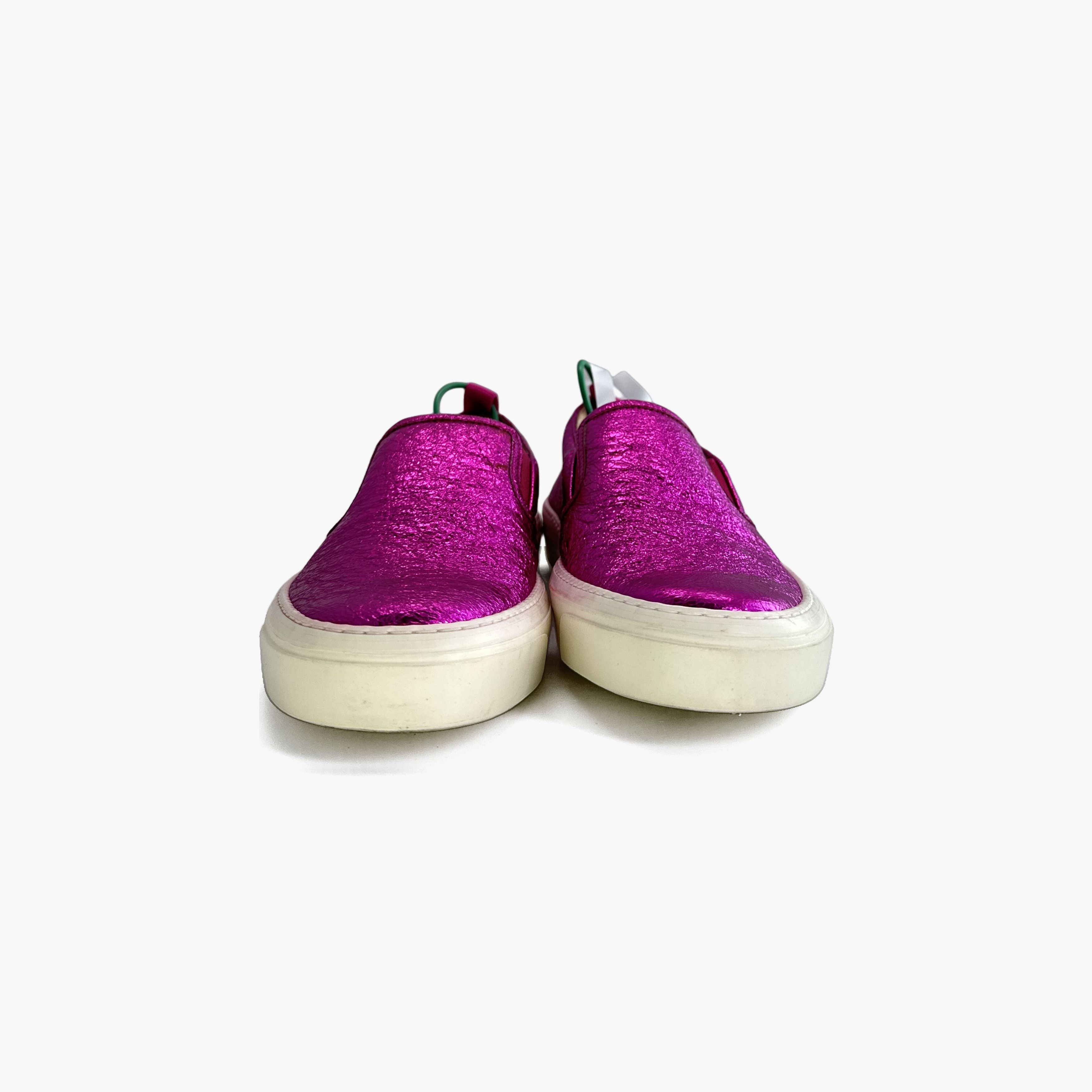 Gucci Gucci Fashion Leather Slip-On Shoes Plum Color Size US 6.5 / EU 39-40 - 6 Thumbnail