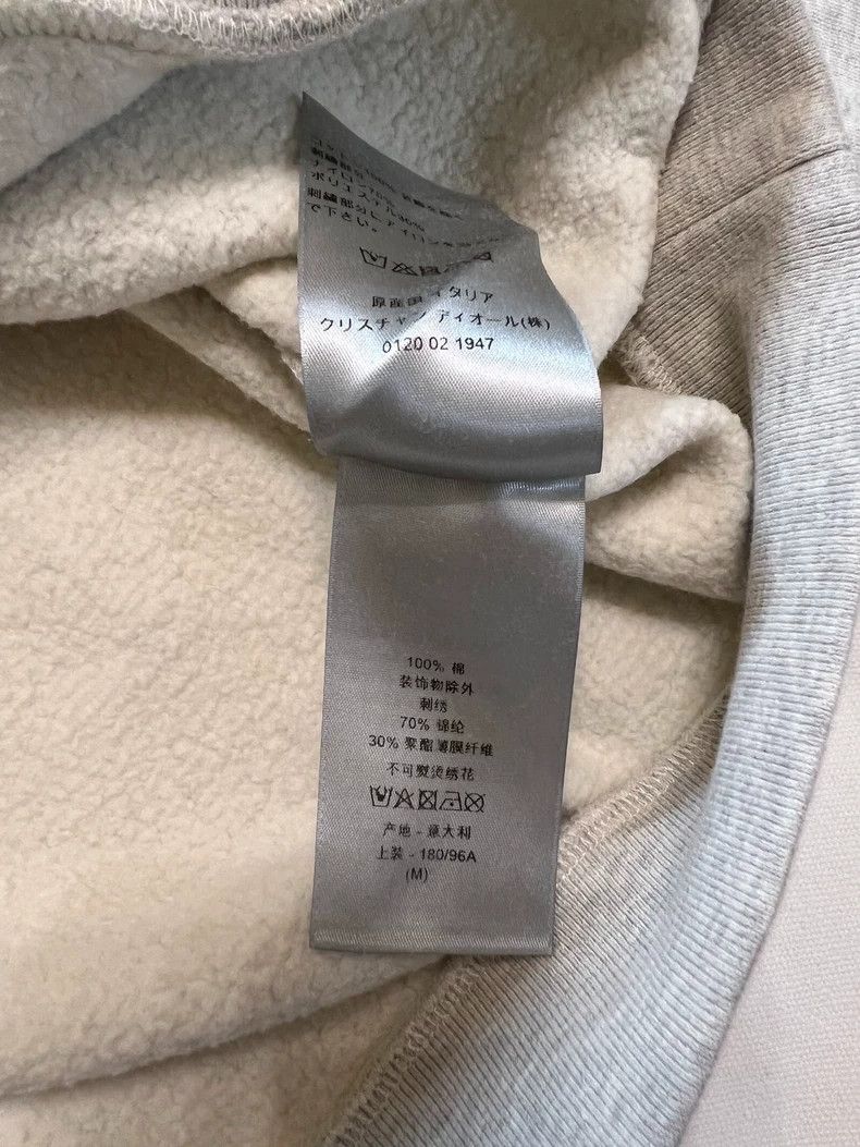 Dior Dior ERL Gray Hoodie with Gold Embroidery Size US M / EU 48-50 / 2 - 7 Thumbnail