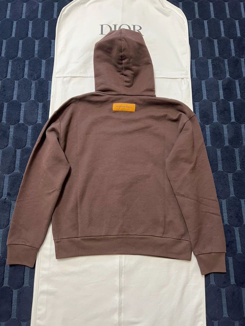Louis Vuitton Louis Vuitton Brown Bee Embroidered Hoodie Size US M / EU 48-50 / 2 - 2 Thumbnail