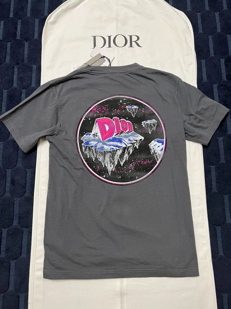 Dior Dior Gray Short Sleeve Printed T-Shirt Size US M / EU 48-50 / 2 - 2 Thumbnail