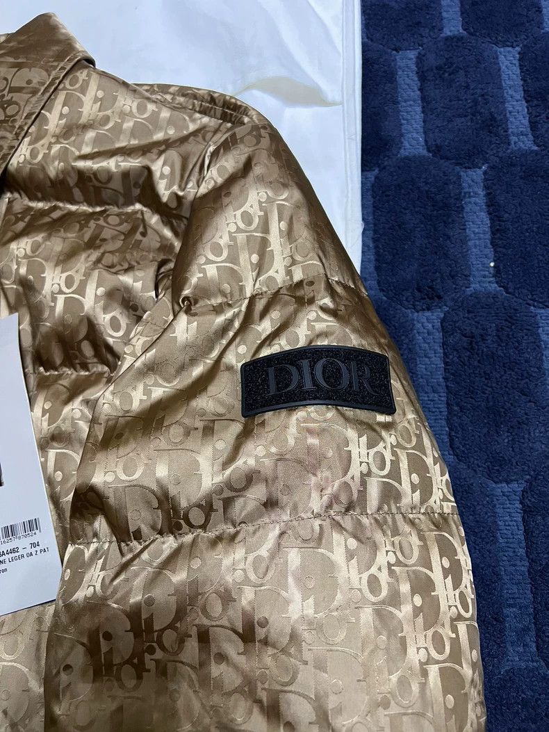 Dior Dior Brown Logo Puffer Jacket with Tags Size US L / EU 52-54 / 3 - 3 Thumbnail