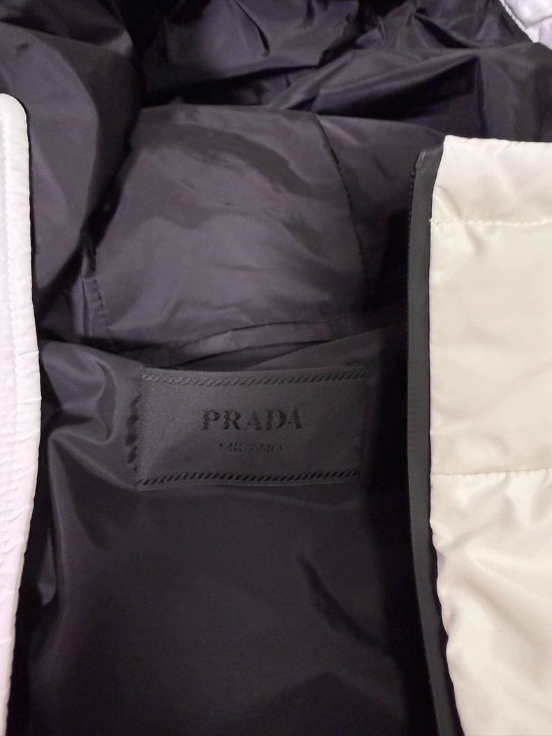 Prada Prada White Goose Down Puffer Jacket XL Size US XL / EU 56 / 4 - 4 Thumbnail