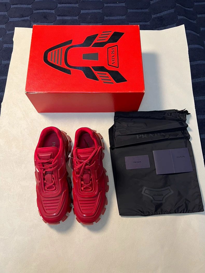 Prada Prada Red Transformers Dad Sneakers Size 39.5 Size US 8.5 / EU 41-42 - 8 Thumbnail