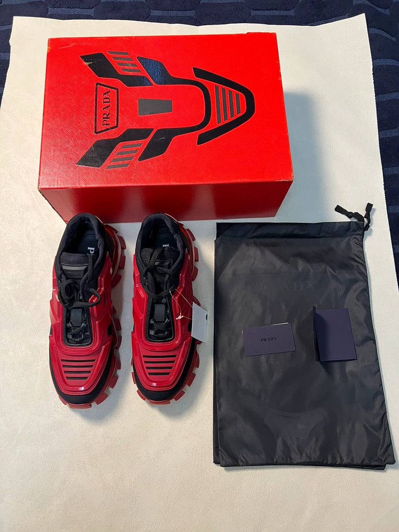 Prada Prada Black Red Transforming Dad Sneakers Size US 8 / EU 41 - 8 Thumbnail