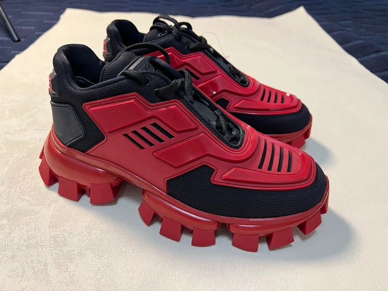 Prada Prada Black Red Transforming Dad Sneakers Size US 8 / EU 41 - 3 Thumbnail