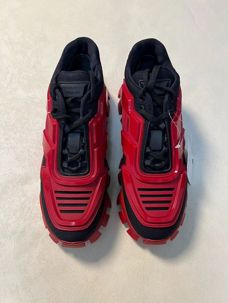 Prada Prada Black Red Transforming Dad Sneakers Size US 8 / EU 41 - 2 Thumbnail