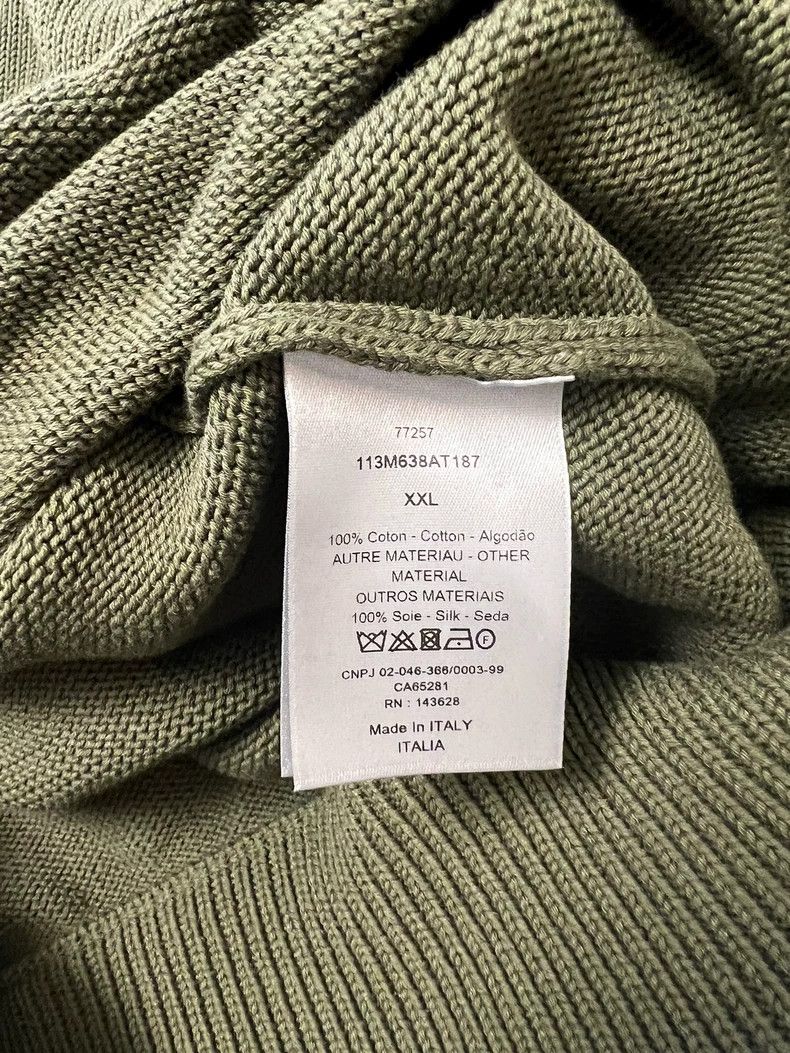 Dior Dior Olive Green Logo Knit Sweater Size US XXL / EU 58 / 5 - 5 Thumbnail