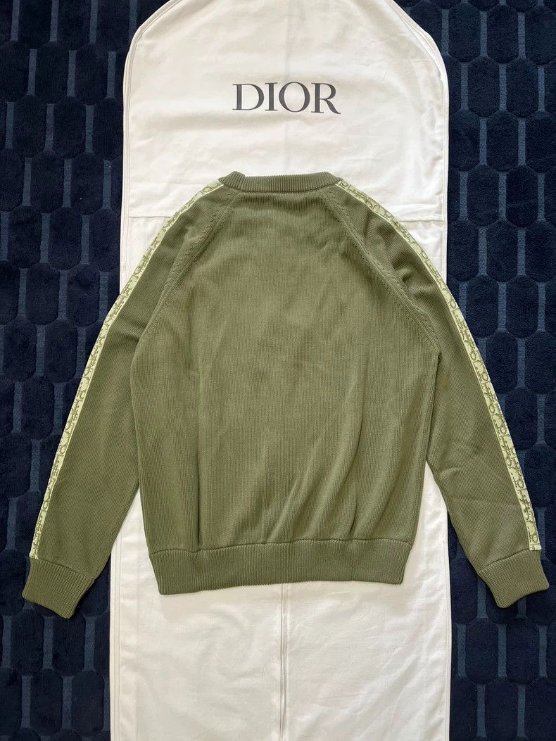 Dior Dior Olive Green Logo Knit Sweater Size US XXL / EU 58 / 5 - 2 Thumbnail