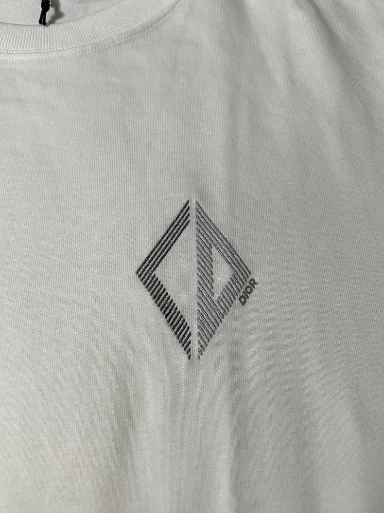 Dior Dior CD Logo Printed White Short Sleeve T-Shirt Size US XL / EU 56 / 4 - 3 Thumbnail