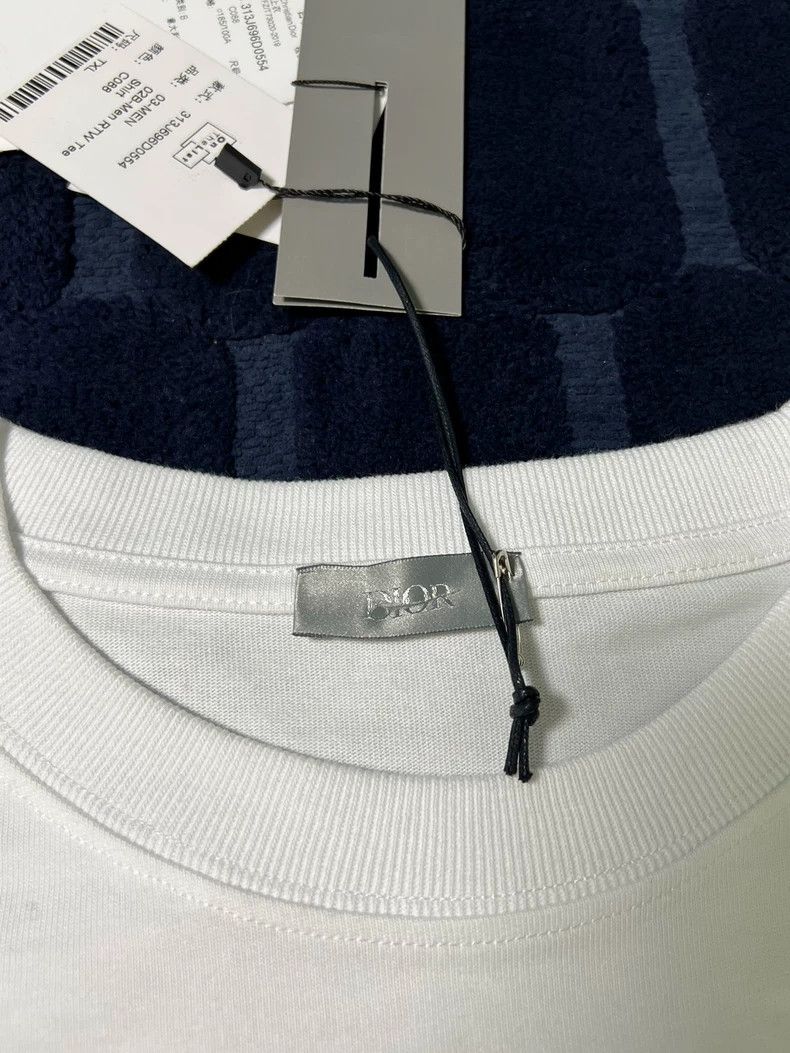 Dior Dior CD Logo Printed White Short Sleeve T-Shirt Size US XL / EU 56 / 4 - 4 Thumbnail