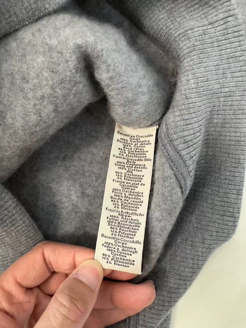 Hermes Hermes Cashmere and Fish Skin Sweatshirt Size US L / EU 52-54 / 3 - 6 Thumbnail