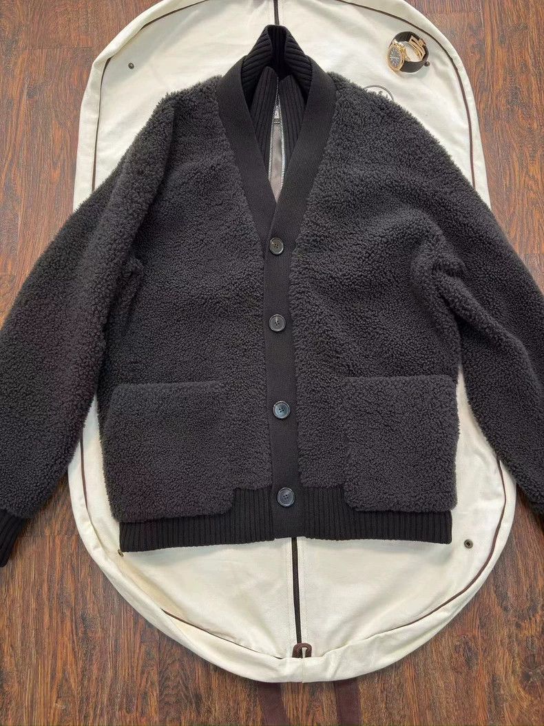 Hermes Hermes Shearling Jacket with Cashmere Blend Size US XL / EU 56 / 4 - 5 Thumbnail