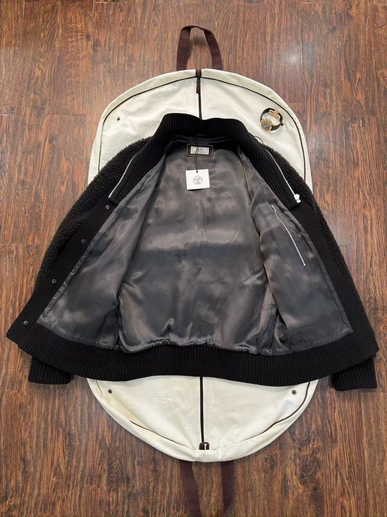 Hermes Hermes Shearling Jacket with Cashmere Blend Size US XL / EU 56 / 4 - 3 Thumbnail