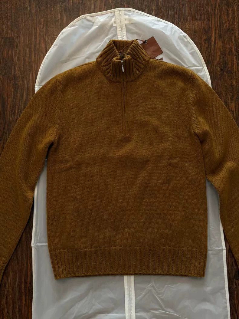 Loro Piana Loro Piana Cashmere Thick Half-Zip Sweater Size US L / EU 52-54 / 3 - 3 Thumbnail