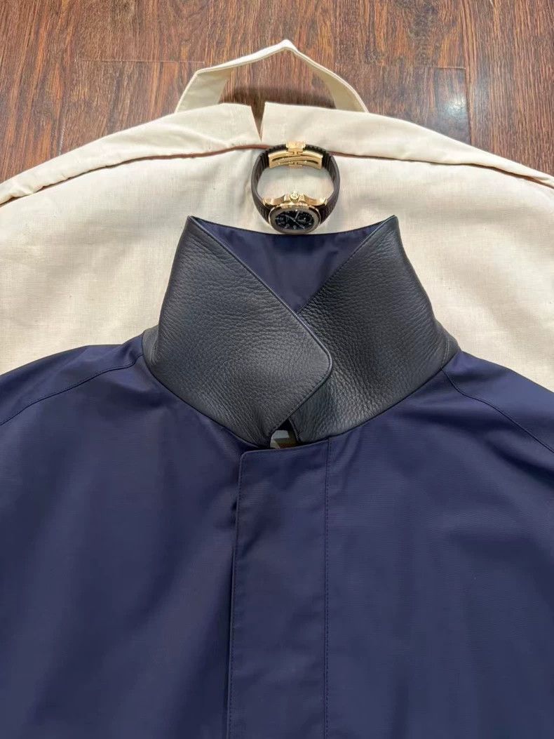 Loro Piana Loro Piana Men’s Navy Blue Horsey Jacket Size US M / EU 48-50 / 2 - 4 Thumbnail