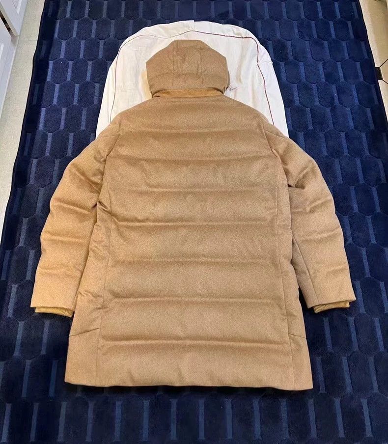 Moncler Loro Piana Camel Cashmere Down Jacket Size US M / EU 48-50 / 2 - 2 Thumbnail
