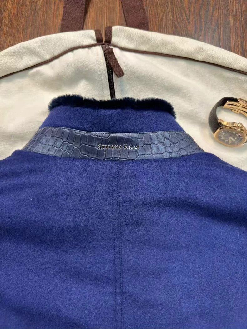 Ermenegildo Zegna Stefano Ricci Cashmere Beaver Jacket Size 52 Size US L / EU 52-54 / 3 - 6 Thumbnail