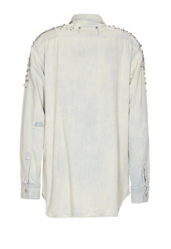 Golden Goose GOLDEN GOOSE Women Shirts GWP00589 P00062750100 Blue Size XS / US 0-2 / IT 36-38 - 2 Thumbnail