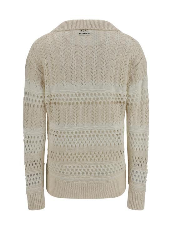 Pinko PINKO Women Sweater 104946A2FP ZB0 WHITE Size S / US 4 / IT 40 - 2 Thumbnail