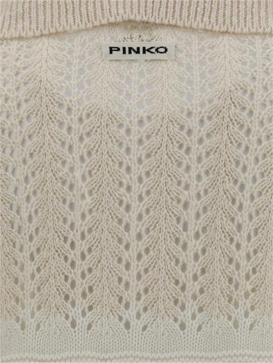 Pinko PINKO Women Sweater 104946A2FP ZB0 WHITE Size S / US 4 / IT 40 - 3 Thumbnail