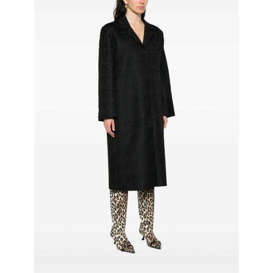 Stine Goya STINE GOYA Women Coats SGC018 2379 GRBEA BLACK Size M / US 6-8 / IT 42-44 - 3 Thumbnail