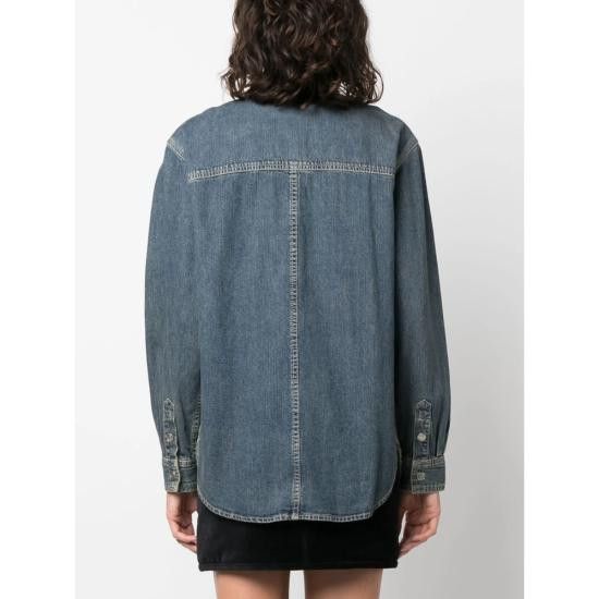 Isabel Marant ISABEL MARANT Women Denim Jackets A3H64I VE0152FB 30DB BLUE Size XXS / US 00 / IT 34 - 3 Thumbnail