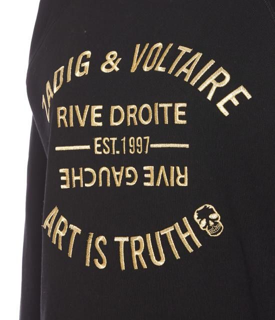 Zadig & Voltaire ZADIG & VOLTAIRE Women Hoodies JWSL00001 Black Size L / US 10 / IT 46 - 3 Thumbnail