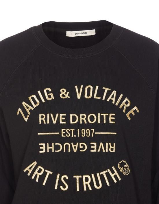 Zadig & Voltaire ZADIG & VOLTAIRE Women Hoodies JWSL00001 Black Size S / US 4 / IT 40 - 4 Thumbnail